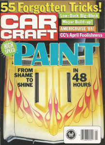 CAR CRAFT 1988 APR - ROAD RUNNER, PAINTING, 442*